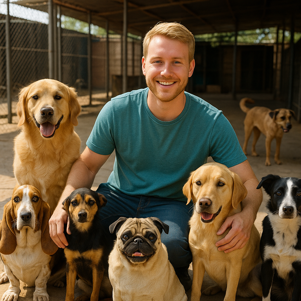 Nicolas Zagazeta en su alberge en caracas